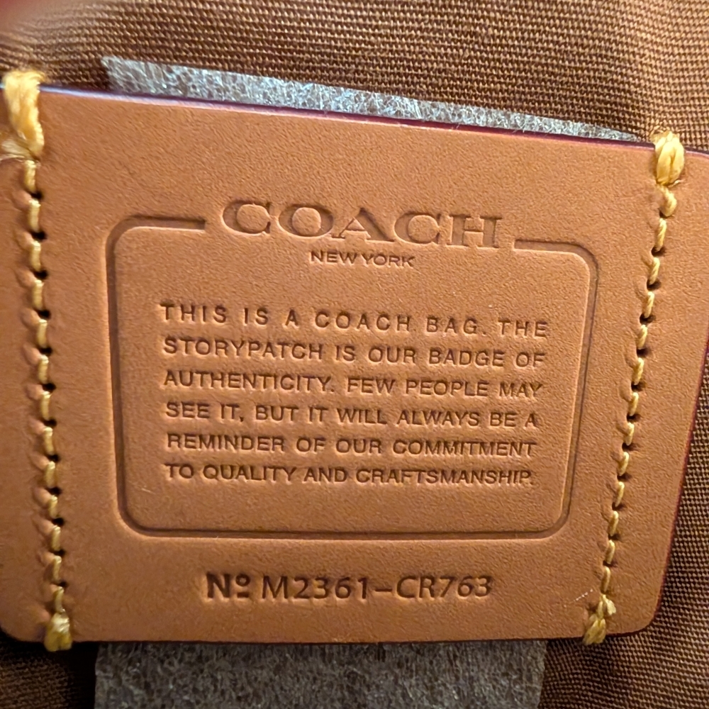 Coach Denim Backpack Signature C Black & Gray NWT Unisex - Picture 9 of 10